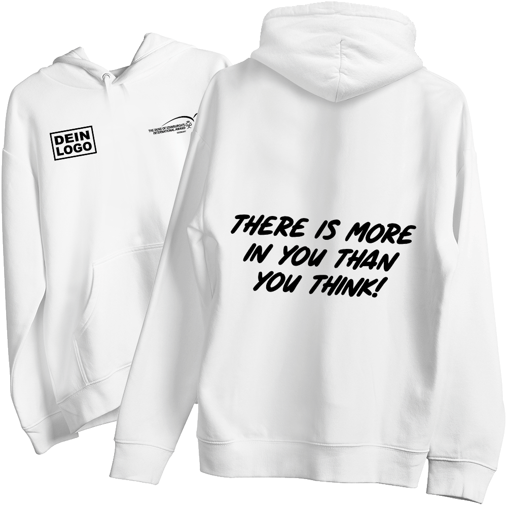hoodie, weiß, pullover, druck, text-graphik