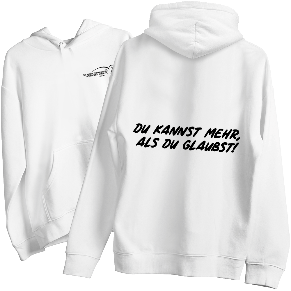 Hoodie, Weiß, Print, Grafik, Sweatshirt
